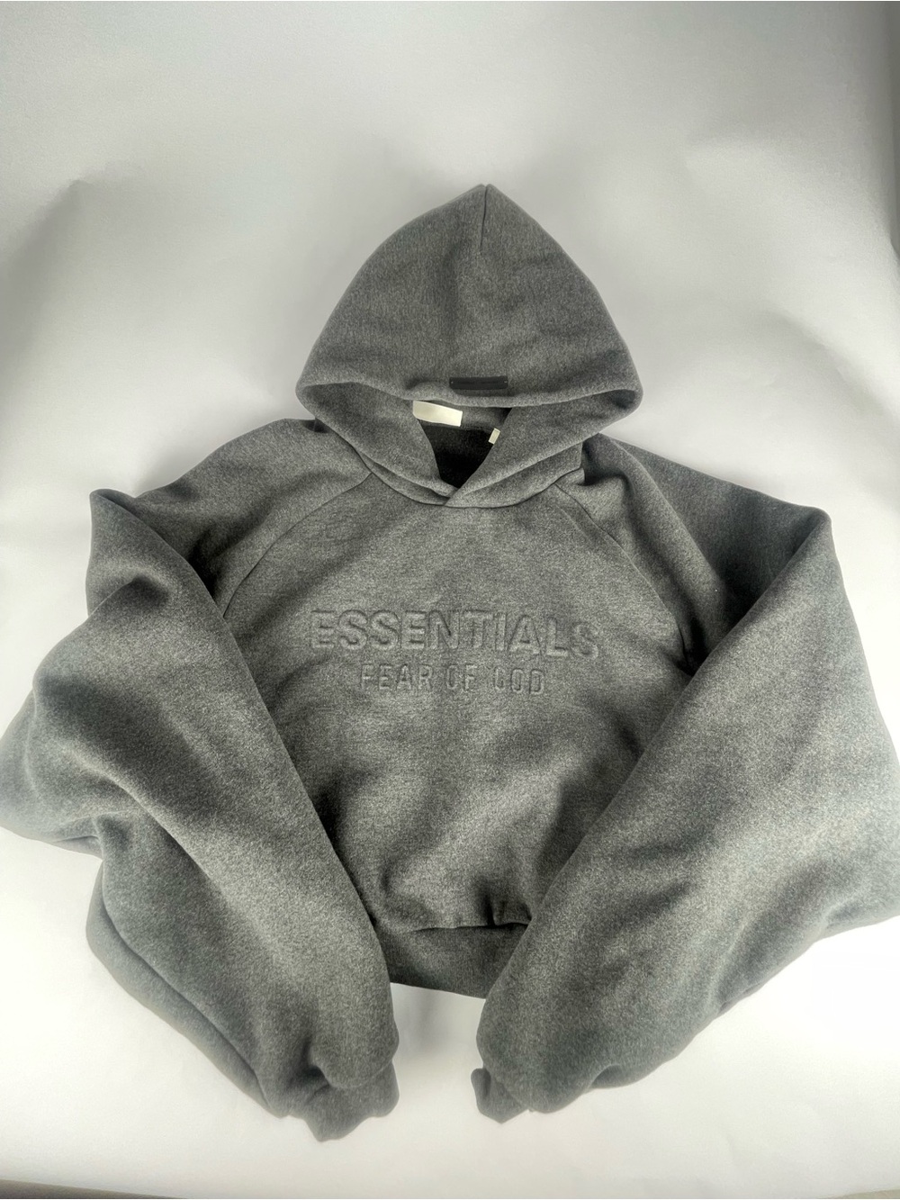 Fear of God Essentials Gray Crewneck Hoodie